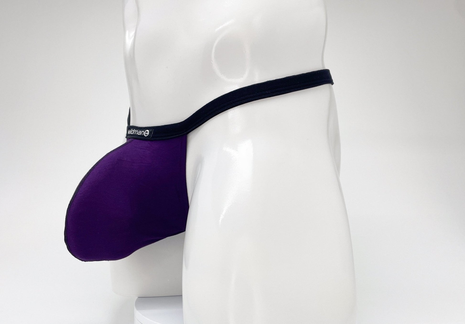 WildmanT Modal Micro Thong Big Boy Pouch Purple - Jockstraps.com
