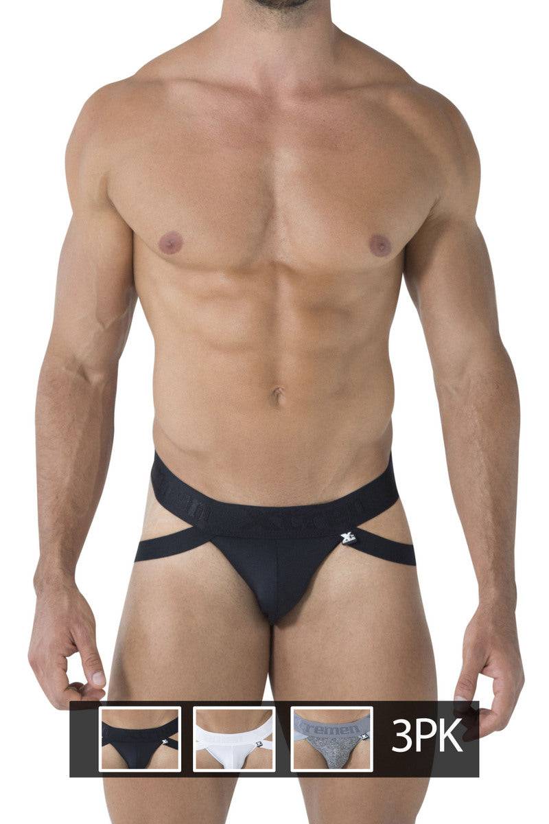 Xtremen 3-Pack Double-Strap Jockstraps - Jockstraps.com
