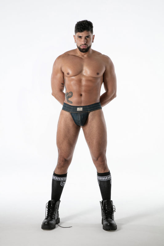 TOF Raw Denim Jockstrap