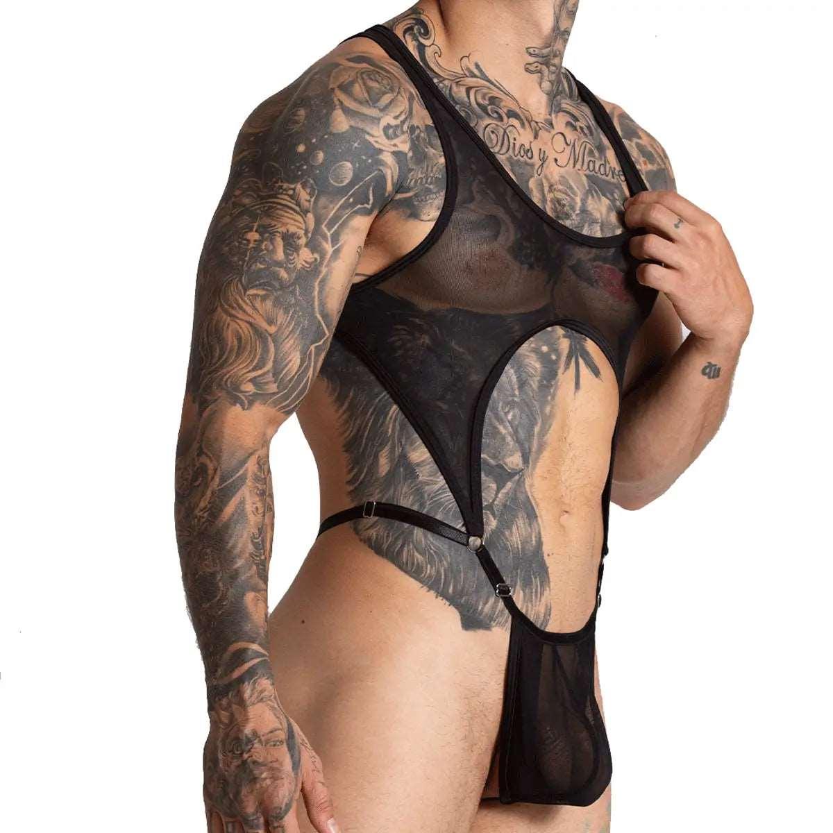 GIGO See-Through Mesh Bahia Body Suit