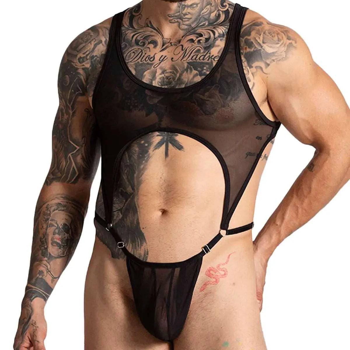 GIGO See-Through Mesh Bahia Body Suit