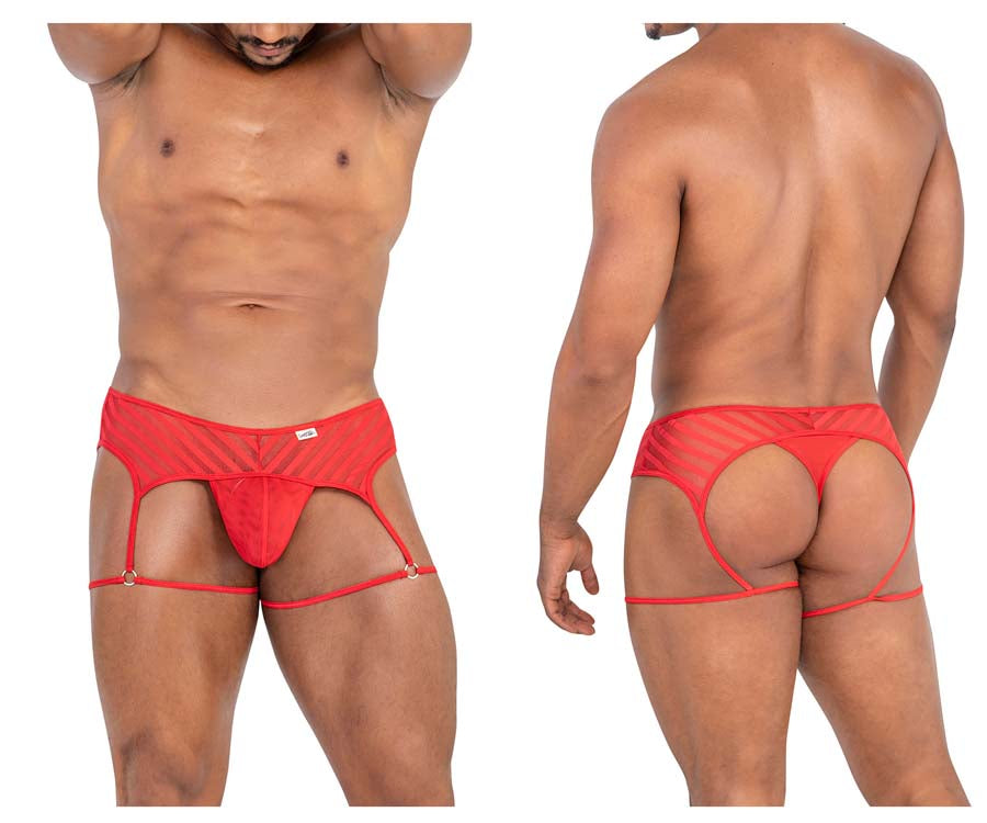 CandyMan 99792 Mesh Garter Thong