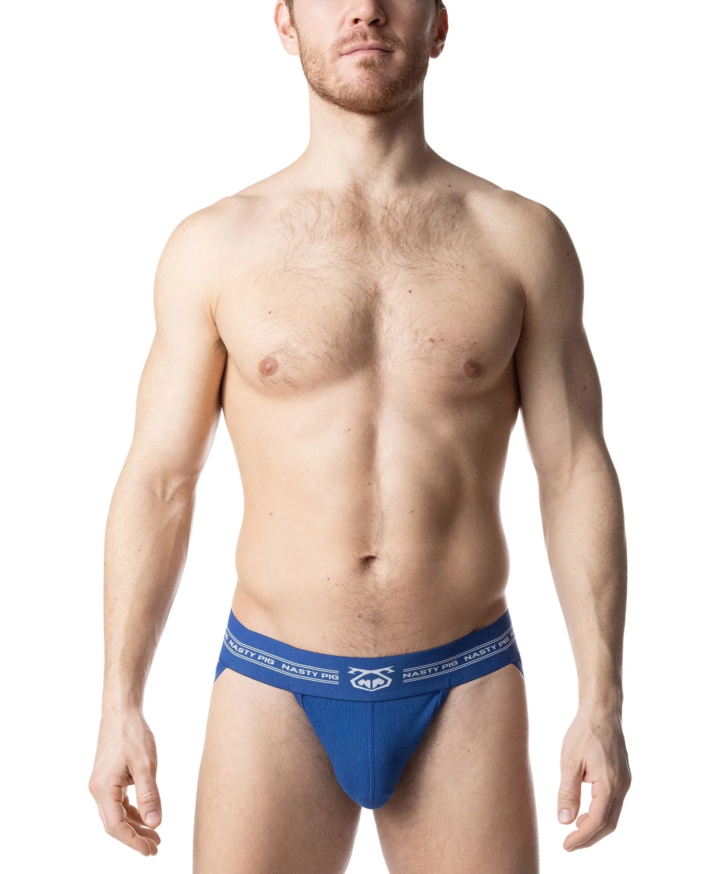 Nasty Pig Core Jockstrap in Quartz Blue/White