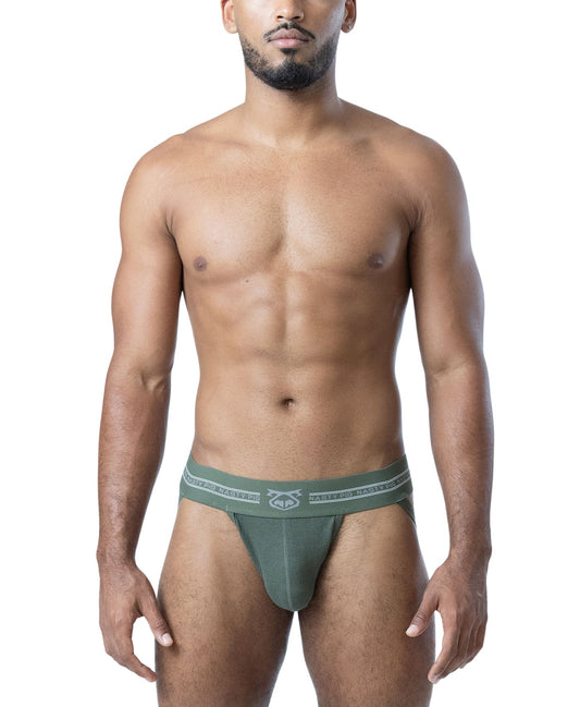 Nasty Pig Core Jockstrap 3.0 in Army Green/Shark Grey/White