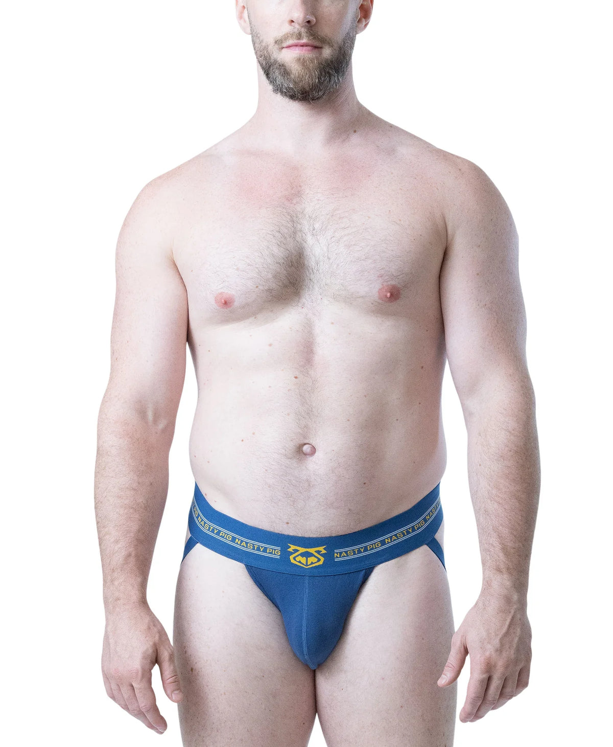 Nasty Pig Core Jockstrap 3.0 in Cadet Blue/Goldenrod/White