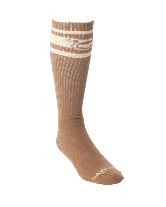 Nasty Pig Hook'd Up Sport Sock in Coconut/Almond