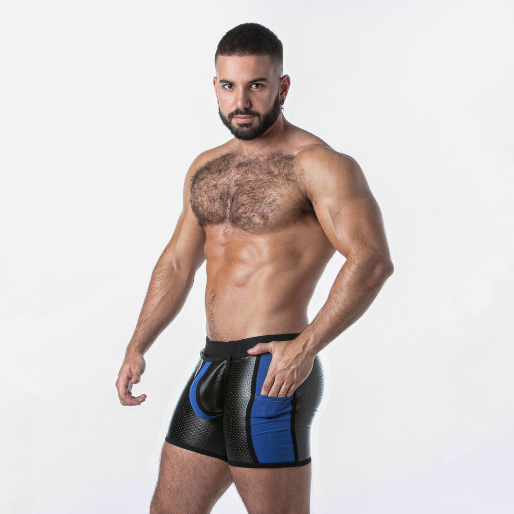 Locker Gear Punch Hole Boxer Brief with Detachable Pouch LK0128