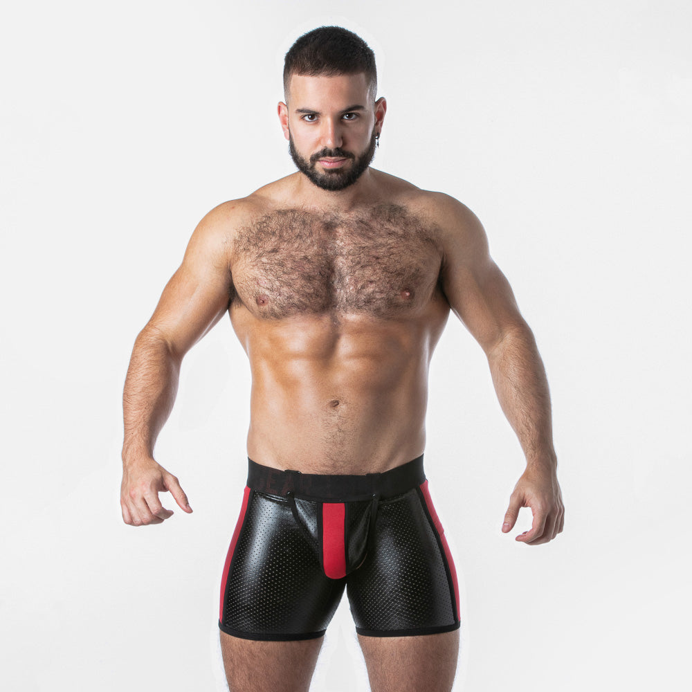 Locker Gear Punch Hole Boxer Brief with Detachable Pouch LK0128