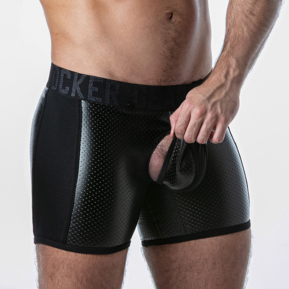 Locker Gear Punch Hole Boxer Brief with Detachable Pouch LK0128