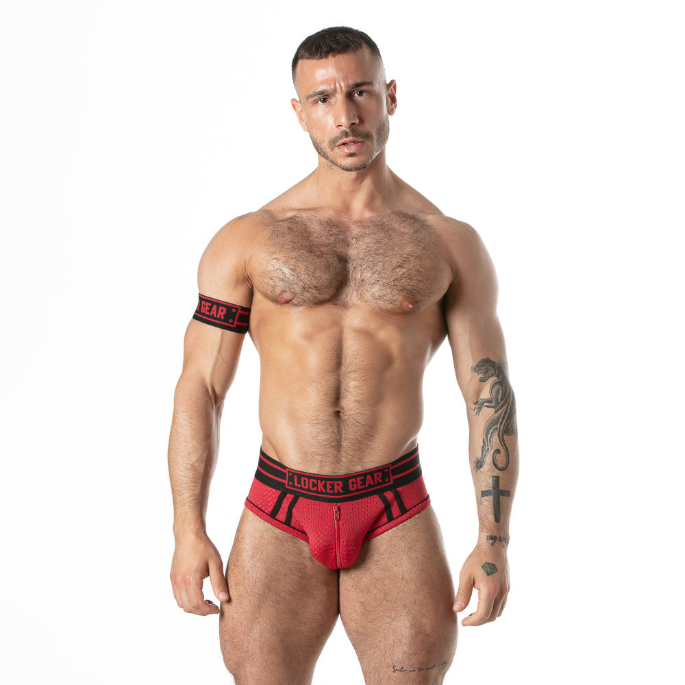 Locker Gear Sport Mesh Jock Brief with Arm Band