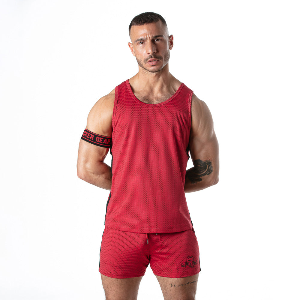 Locker Gear Sport Mesh Tank Top with Arm Band