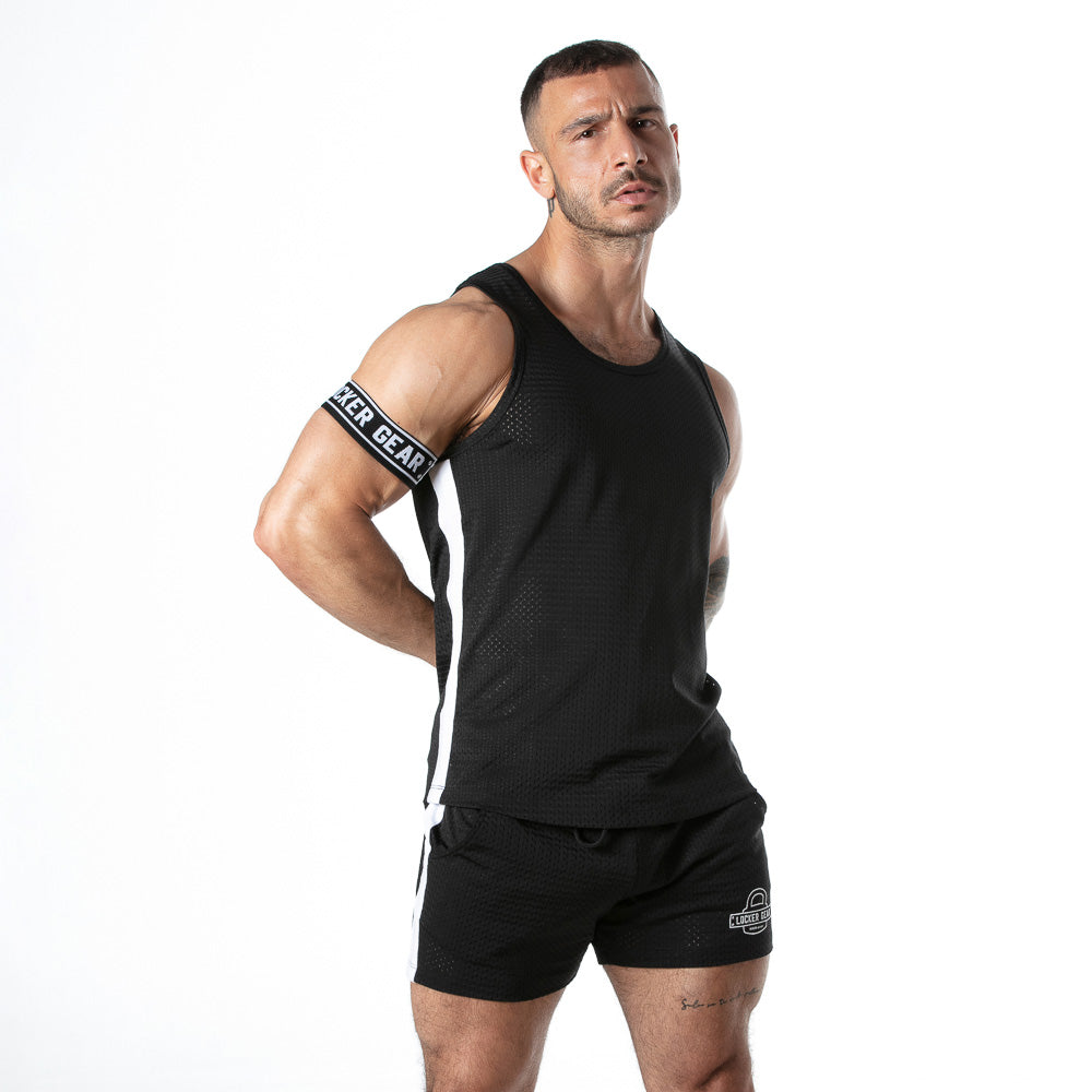 Locker Gear Sport Mesh Tank Top with Arm Band