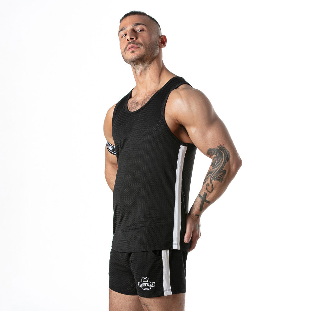 Locker Gear Sport Mesh Tank Top with Arm Band