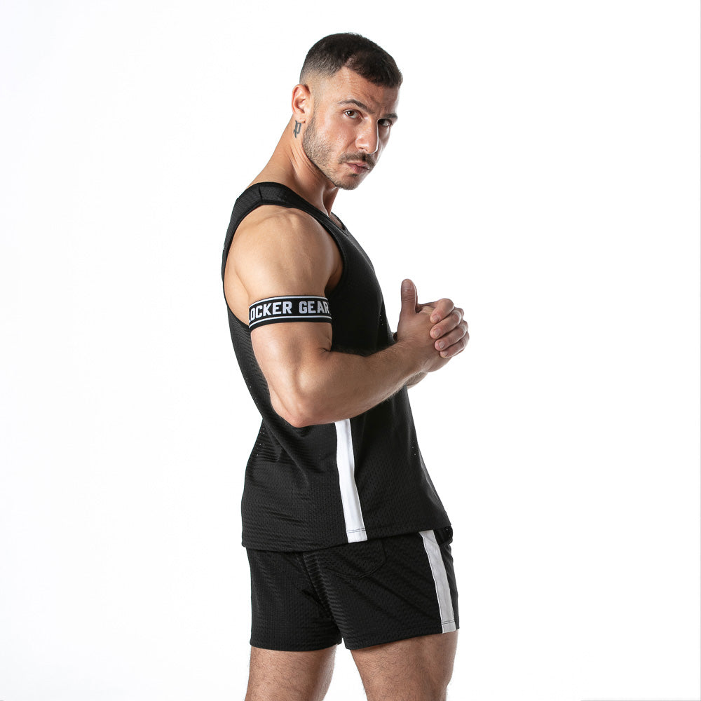 Locker Gear Sport Mesh Tank Top with Arm Band