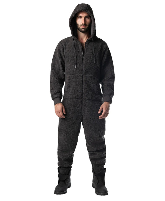 Nasty Pig Teddy Union Suit in Magnet Grey