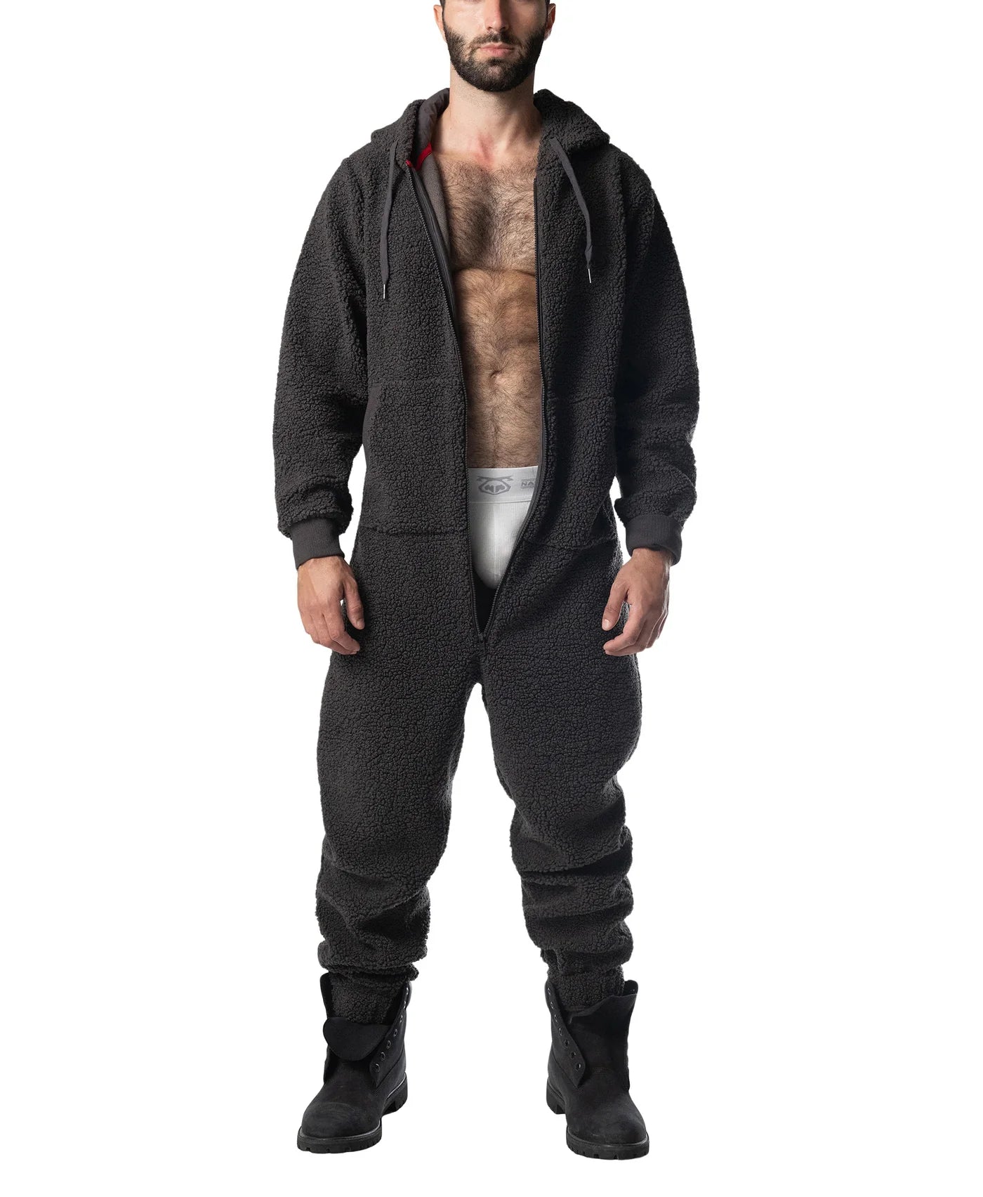 Nasty Pig Teddy Union Suit in Magnet Grey