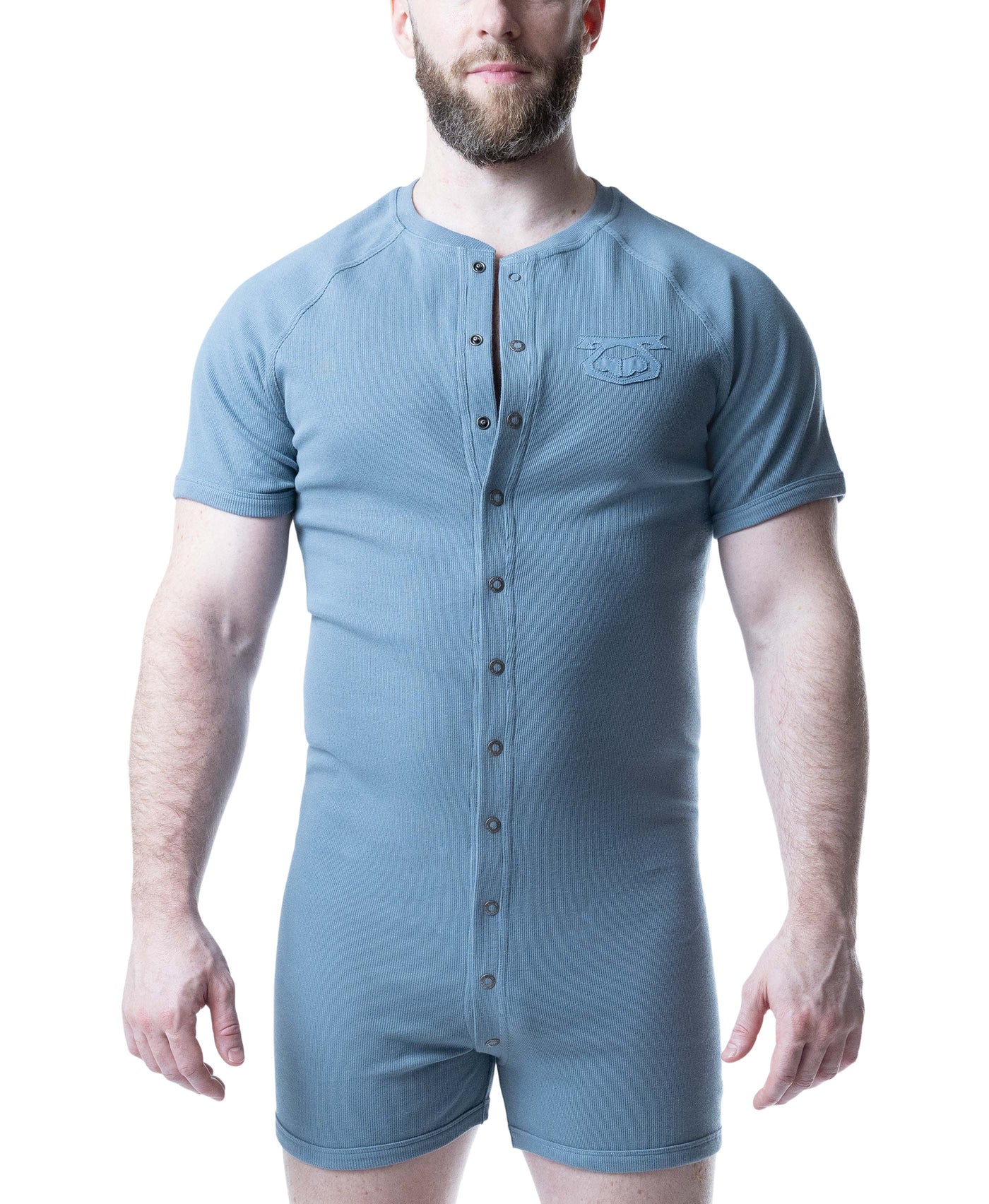 Nasty Pig Union Suit Cutoff in Mirage Blue