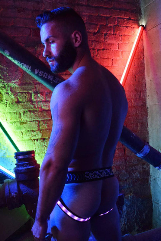 Breedwell Rave Jockstrap with LED Legstraps - Jockstraps.com