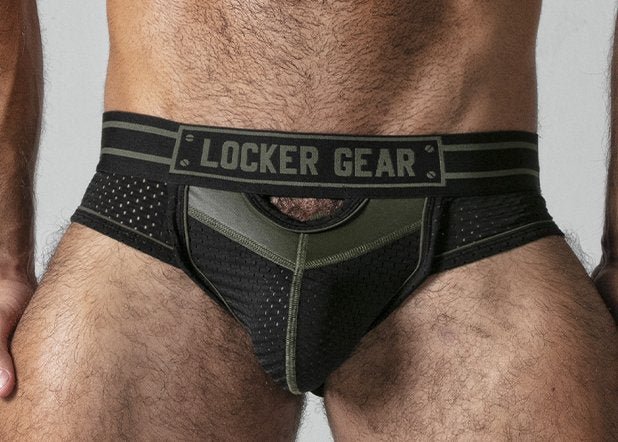 Locker Gear Bottomless Brief with Front Opening - Jockstraps.com