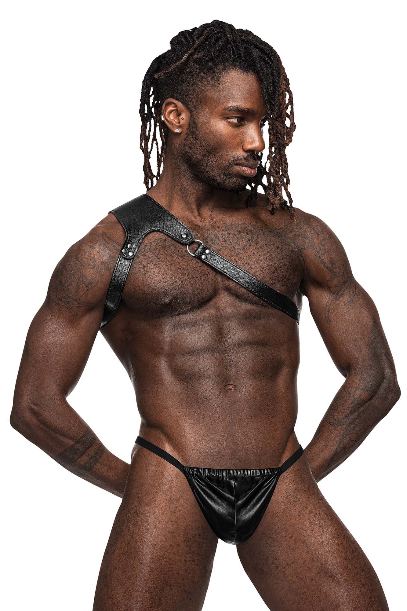 Male Power 592-266 Leather Zodiac Harness - Jockstraps.com