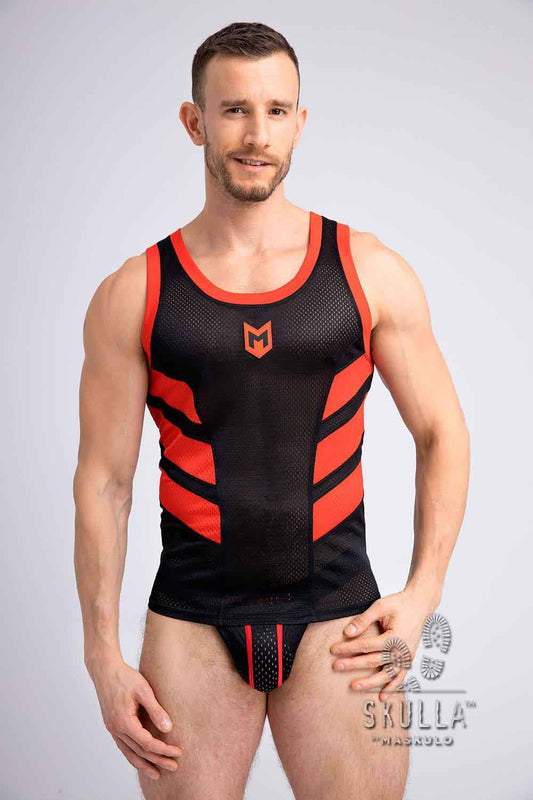 Maskulo Skulla Mesh Tank - Jockstraps.com