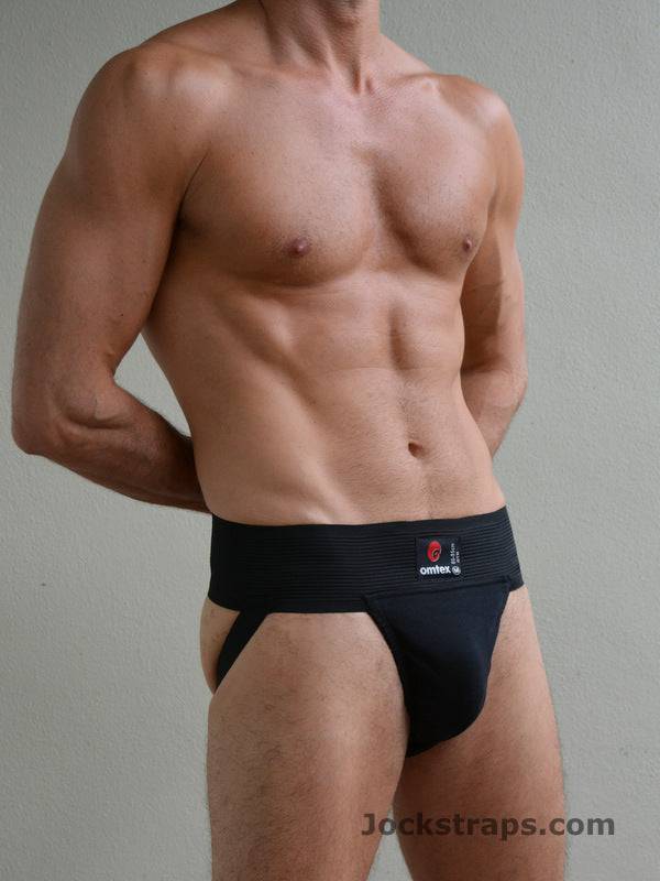 omtex Athletic Gym Cotton Stretchable Supporter Jockstraps +Cup Pocket  Sports