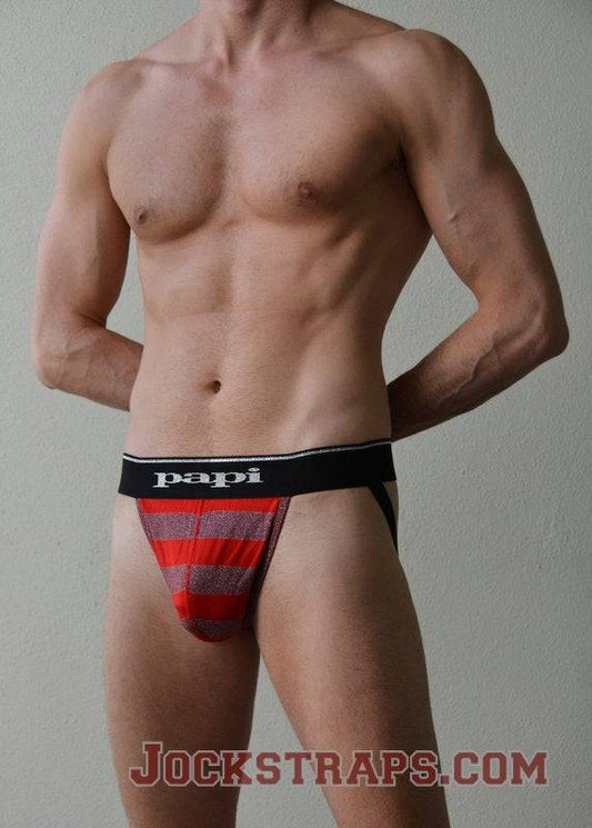 Papi After Dark Striped Jockstrap Papi